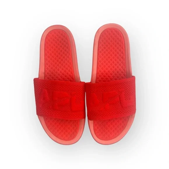 APL x Free People 𖤐 Limited Ed Logo Techloom Slide Sandal 𖤐 Magma Orange 𖤐 9M - Picture 10 of 16